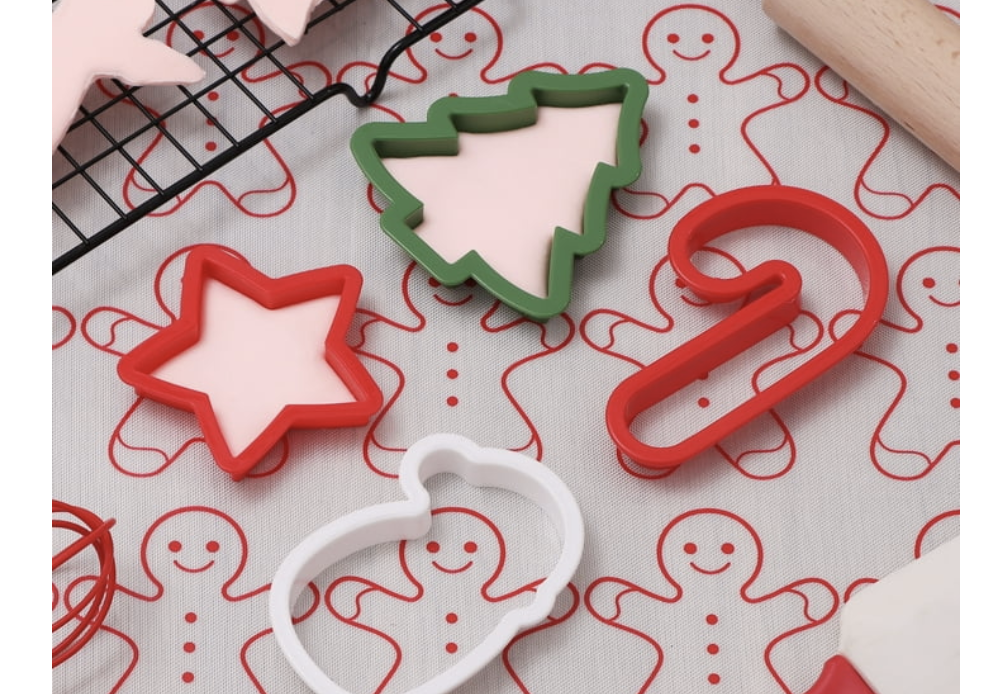 Holiday-time Christmas cookie cutters set, Walmart Gifts Under $10